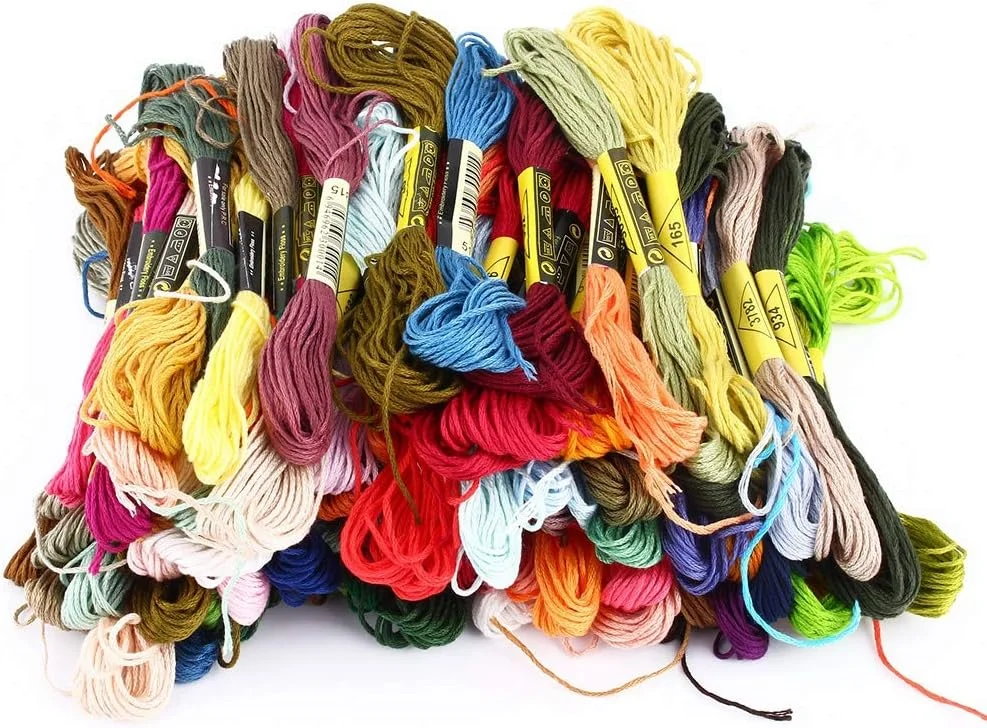 نخ گلدوزی 100 رنگ نخ کوک متقاطع 8 متری کلاف بلند برای ساخت صنایع دستی گلدوزی خیاطی DIY نخ گلدوزی 100 رنگ نخ کوک متقاطع 8 متری کلاف بلند برای ساخت صنایع دستی گلدوزی خیاطی DIY