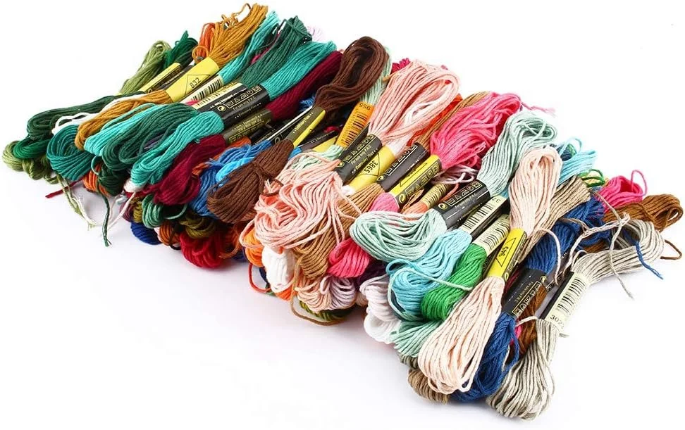 نخ گلدوزی 100 رنگ نخ کوک متقاطع 8 متری کلاف بلند برای ساخت صنایع دستی گلدوزی خیاطی DIY نخ گلدوزی 100 رنگ نخ کوک متقاطع 8 متری کلاف بلند برای ساخت صنایع دستی گلدوزی خیاطی DIY