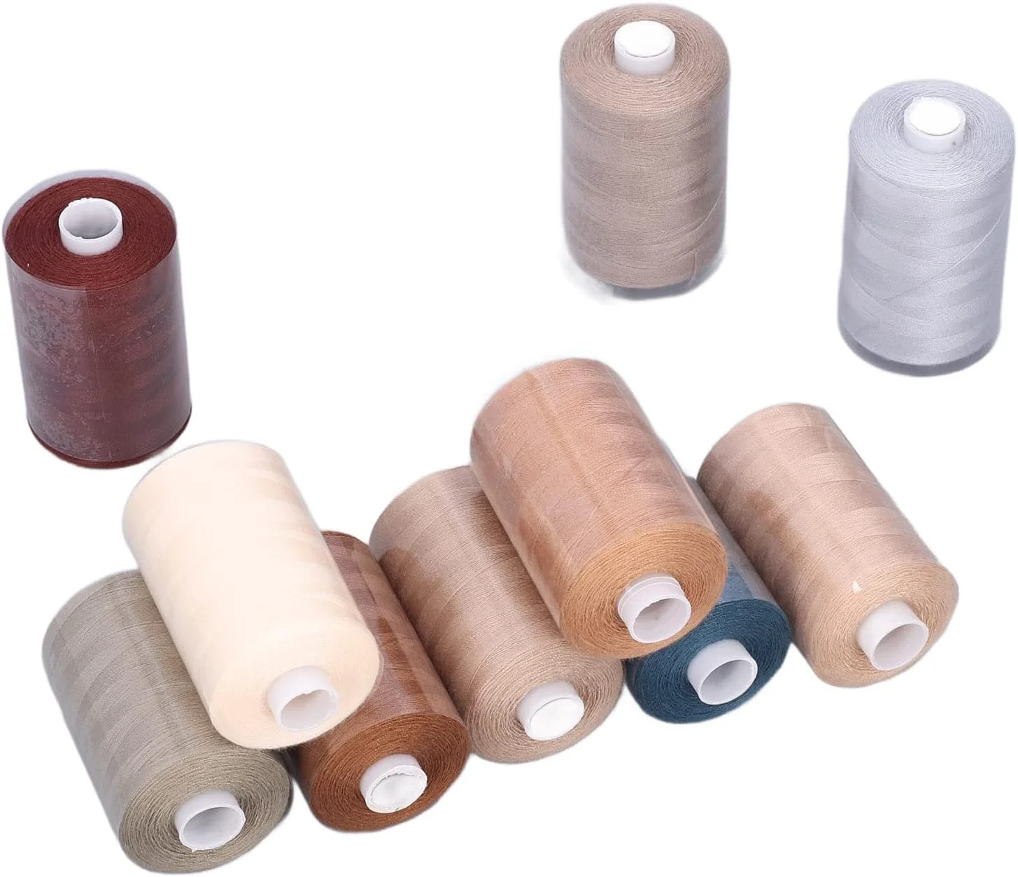 نخ خیاطی 10 رنگ، نخ خیاطی رنگارنگ و کاربردی با استحکام بالا برای چرخ خیاطی خانگی، گلدوزی دستی و لحاف دوزی