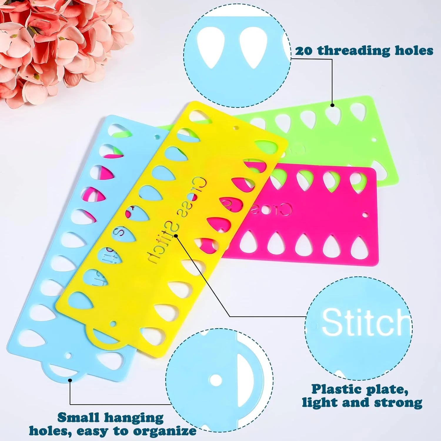12 عدد نخ دندان رنگارنگ گلدوزی سازمان دهنده نخ سوزن دوزی نگهدارنده نخ لوازم بخیه متقاطع سازمان دهنده نخ دندان پلاستیکی سازمان دهنده نخ ابزار خیاطی ذخیره سازی نخ خیاطی برای خیاطی DIY