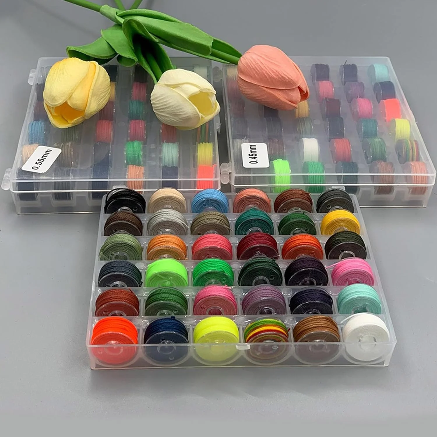 نخ موم زده پلی استر رنگارنگ، نخ صحافی کتاب، مجموعه نخ دوخت، لوازم چرمی، بافت پلی استر