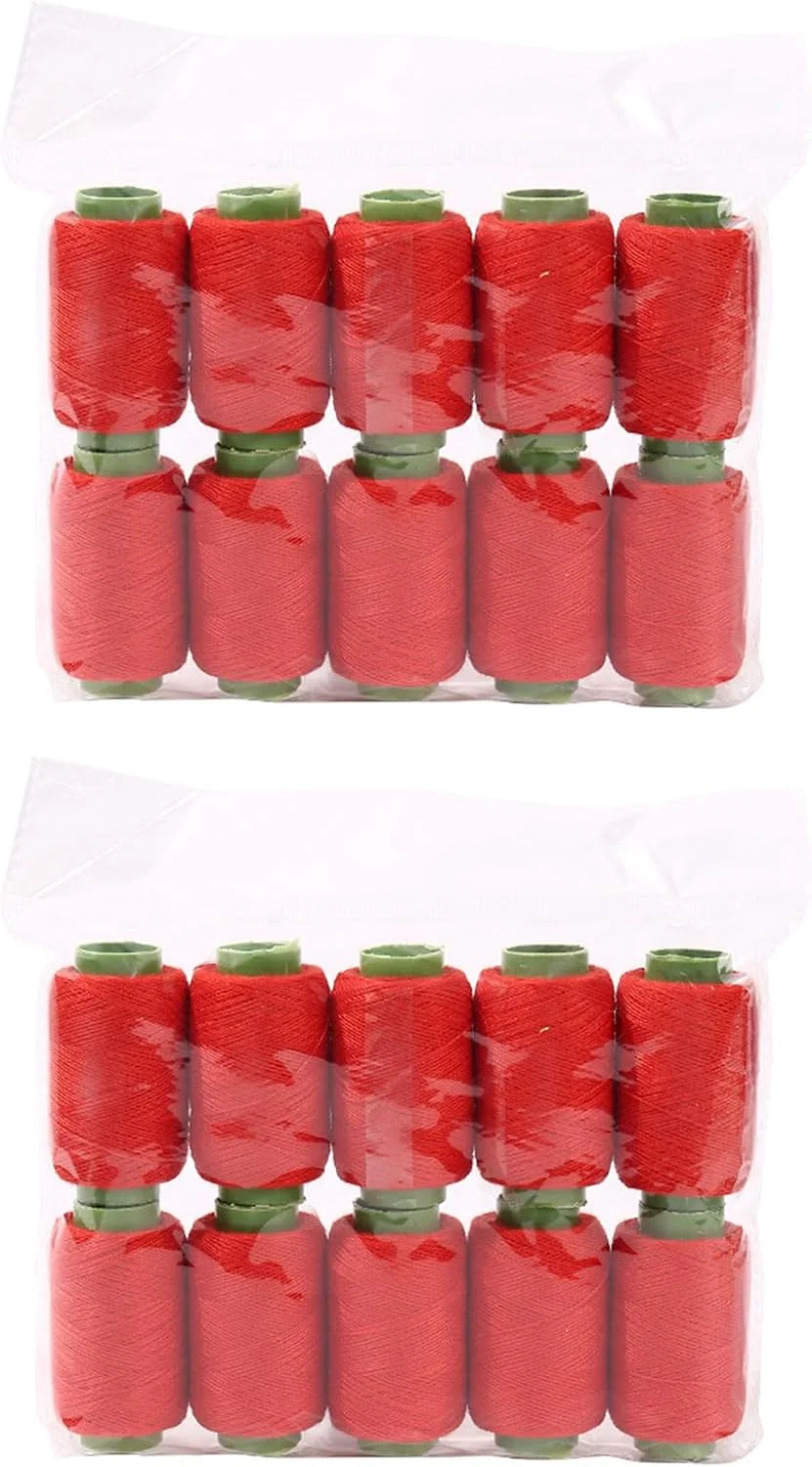 20 عدد نخ خیاطی رنگی نخ پلی استر نخ گلدوزی برای دوخت دستی چرخ خیاطی 250 یارد/قر قره