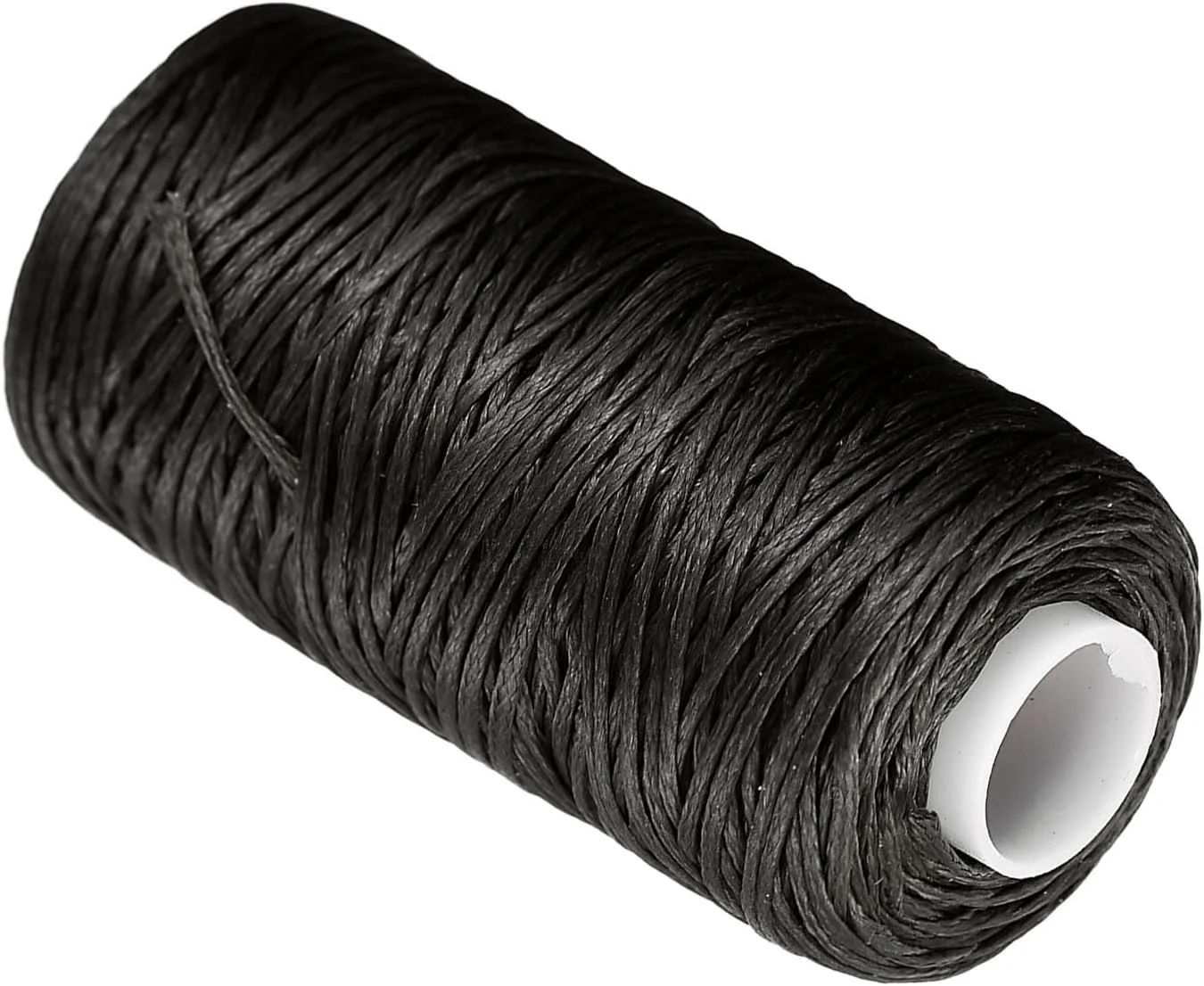 نخ های دوخت چرم CoCud، 55 یارد نخ 150D/1 میلی متری، نخ دوخت پلی استر دودی مشکی - (کاربردها: برای دوخت صنایع دستی چرمی)