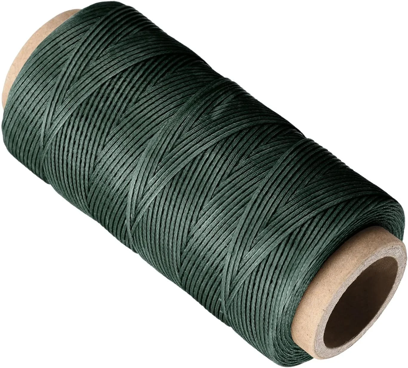 نخ های دوخت چرم CoCud، 170 متر نخ 210D/1mm، نخ دوخت پلی استر سبز تیره - (کاربردها: برای دوخت صنایع دستی چرمی)