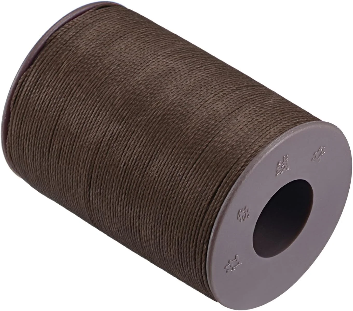 نخ موم زده نازک CoCud، 160 متر، قطر 0.45 میلی متر، نخ دوخت چرم پلی استر با روکش موم قهوه ای تیره - (کاربردها: برای لحاف دوزی و خیاطی)