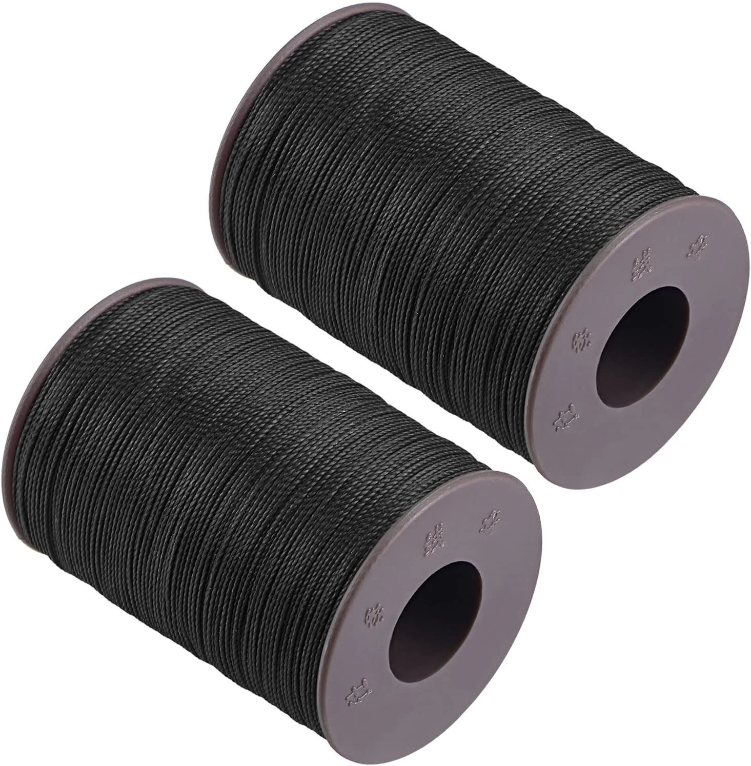 نخ موم زده نازک CoCud، 137 یارد، قطر 0.55 میلی متر، نخ دوخت چرم با روکش موم پلی استر مشکی - (کاربردها: برای لحاف دوزی)، 2 عدد