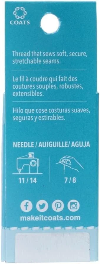 نخ کشسان Eloflex Coats & Clark، مشکی/خاکستری