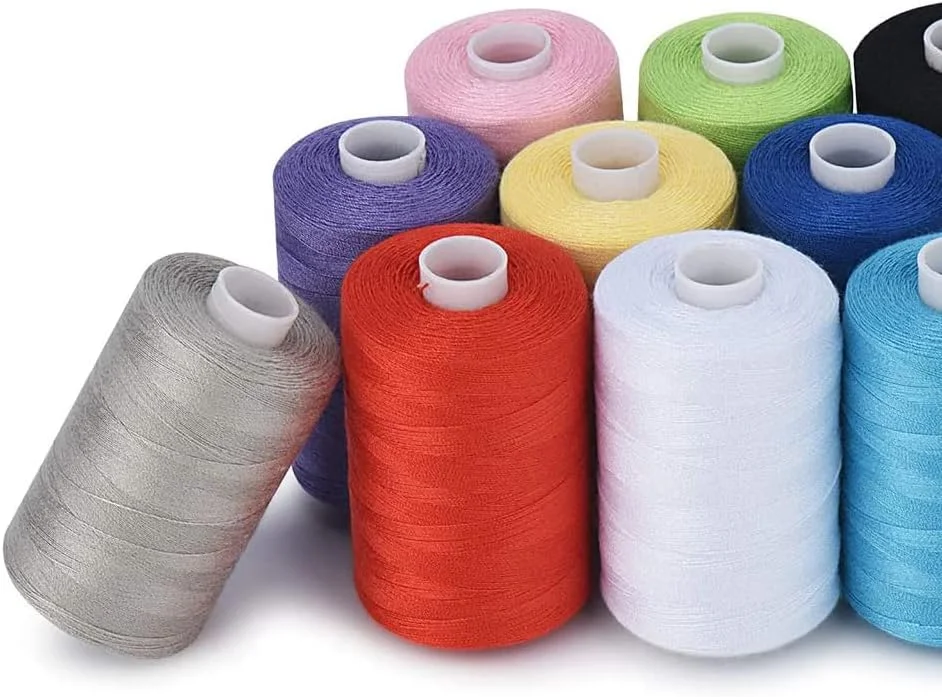 نخ خیاطی CENPEK، 10 رنگ، 914 متر، نخ های پلی استر رنگارنگ برای گلدوزی، مناسب برای چرخ خیاطی یا کار دستی، عالی برای سوزن دوزی و هنر
