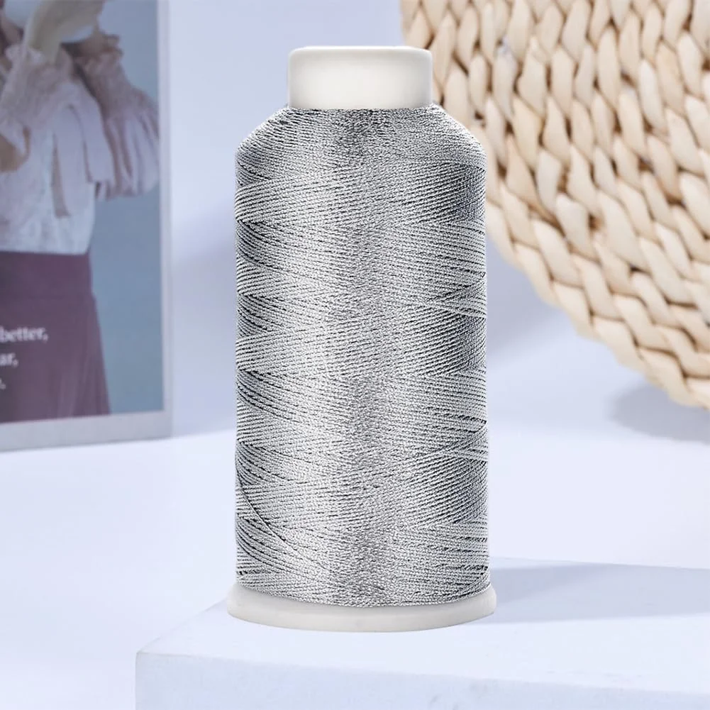 نخ گلدوزی نقره ای 450 متری CABODYALS نخ نایلونی 9 لایه نخ دوستی تزئینی دستبند با قرقره برای چرخ خیاطی ساخت ماشین آلات نخ صنایع دستی DIY جشنواره بخیه