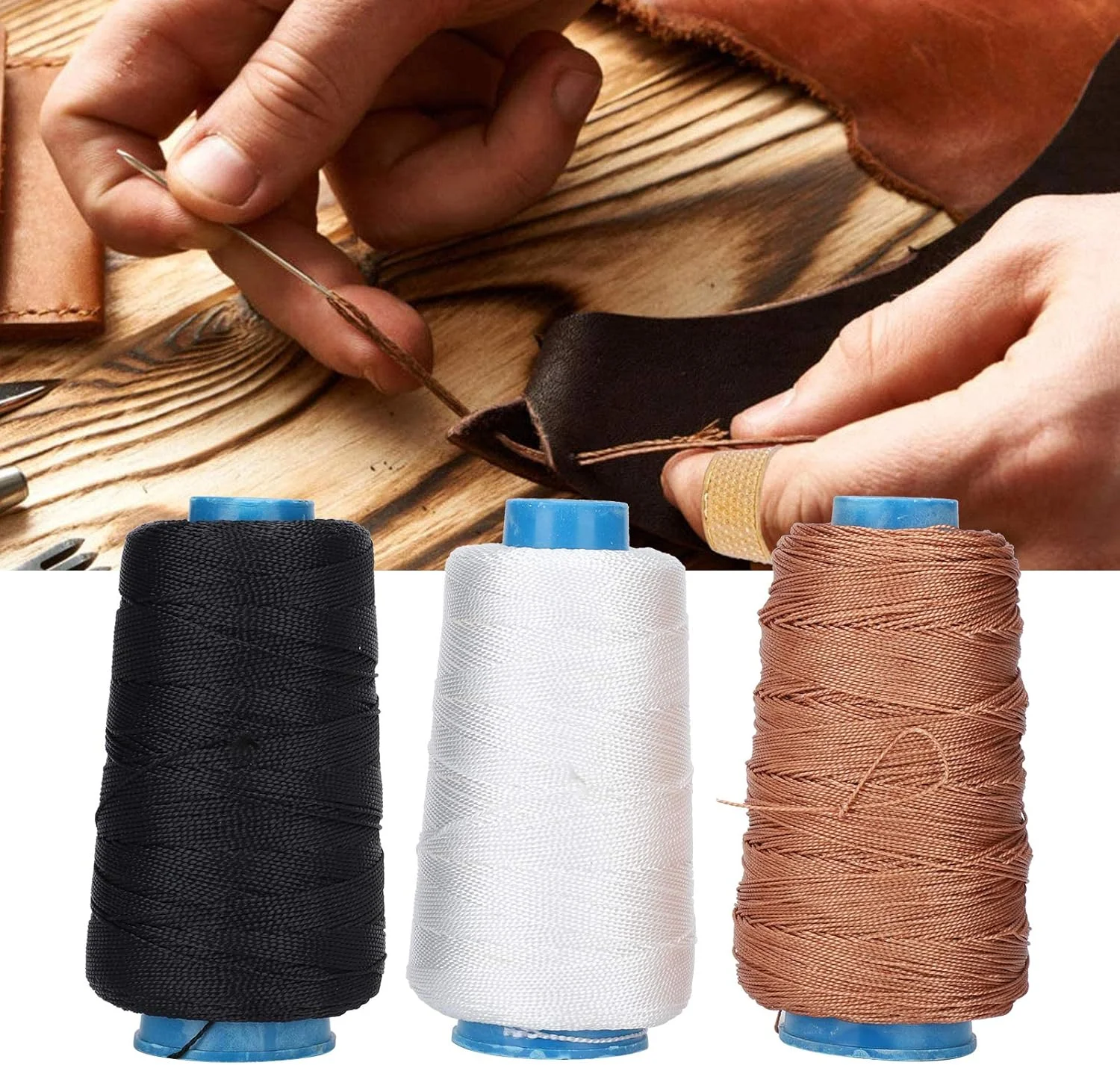 نخ بادبادک، نخ نایلونی پیوندی، مقاوم در برابر آب و هوا، 3 عدد بادوام برای خیاطی بادبادک خانگی در فضای باز نخ بادبادک، نخ نایلونی پیوندی، مقاوم در برابر آب و هوا، 3 عدد بادوام برای خیاطی بادبادک خانگی در فضای باز