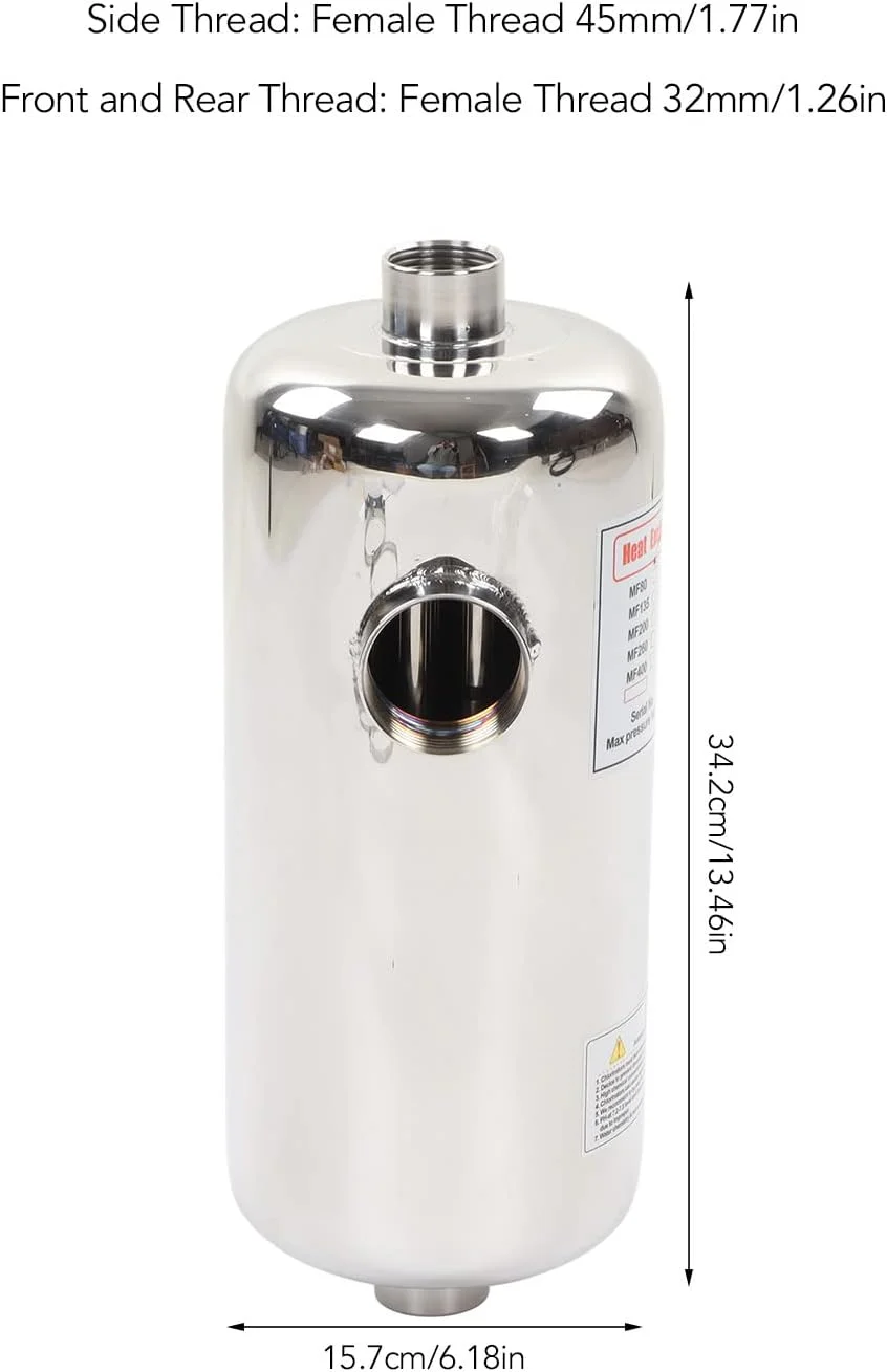 مبدل حرارتی استخر Cryfokt، بخاری استخر بازیابی حرارت فولادی ضد زنگ، بخاری استخر خورشیدی قابل حمل با دمای ثابت با براکت ثابت برای استخرها، جکوزی ها، گرمایش هیدرولیک مبدل حرارتی استخر Cryfokt، بخاری استخر بازیابی حرارت فولادی ضد زنگ، بخاری استخر خورشیدی قابل حمل با دمای ثابت با براکت ثابت برای استخرها، جکوزی ها، گرمایش هیدرولیک