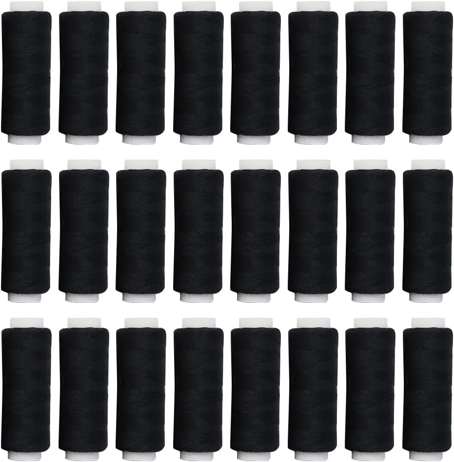 نخ خیاطی پلی استر مشکی، 400 یارد در هر قرقره
