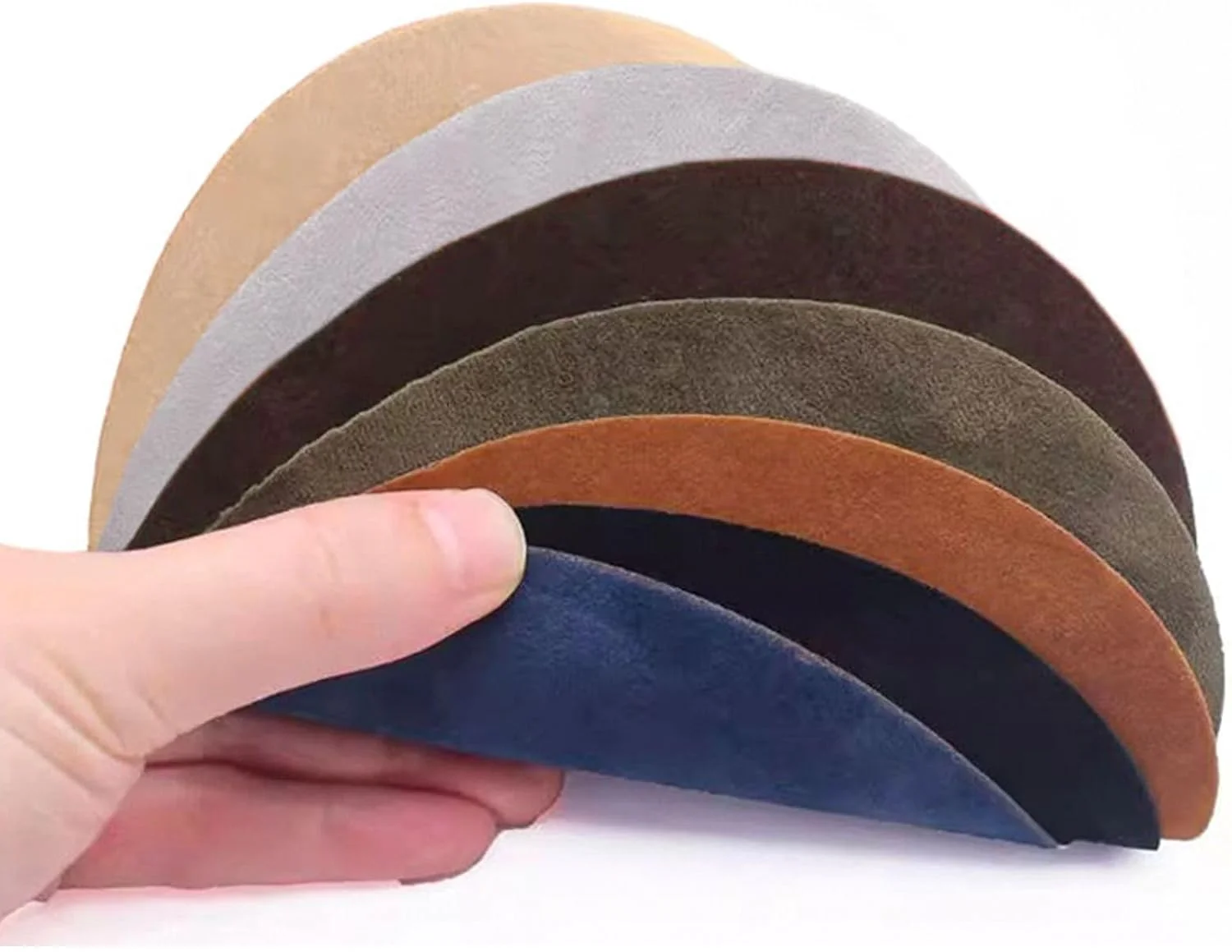 وصله های تعمیراتی Beaulegan - 4 عدد وصله مخملی اتویی برای آرنج و زانو، بیضی شکل و سرمه ای