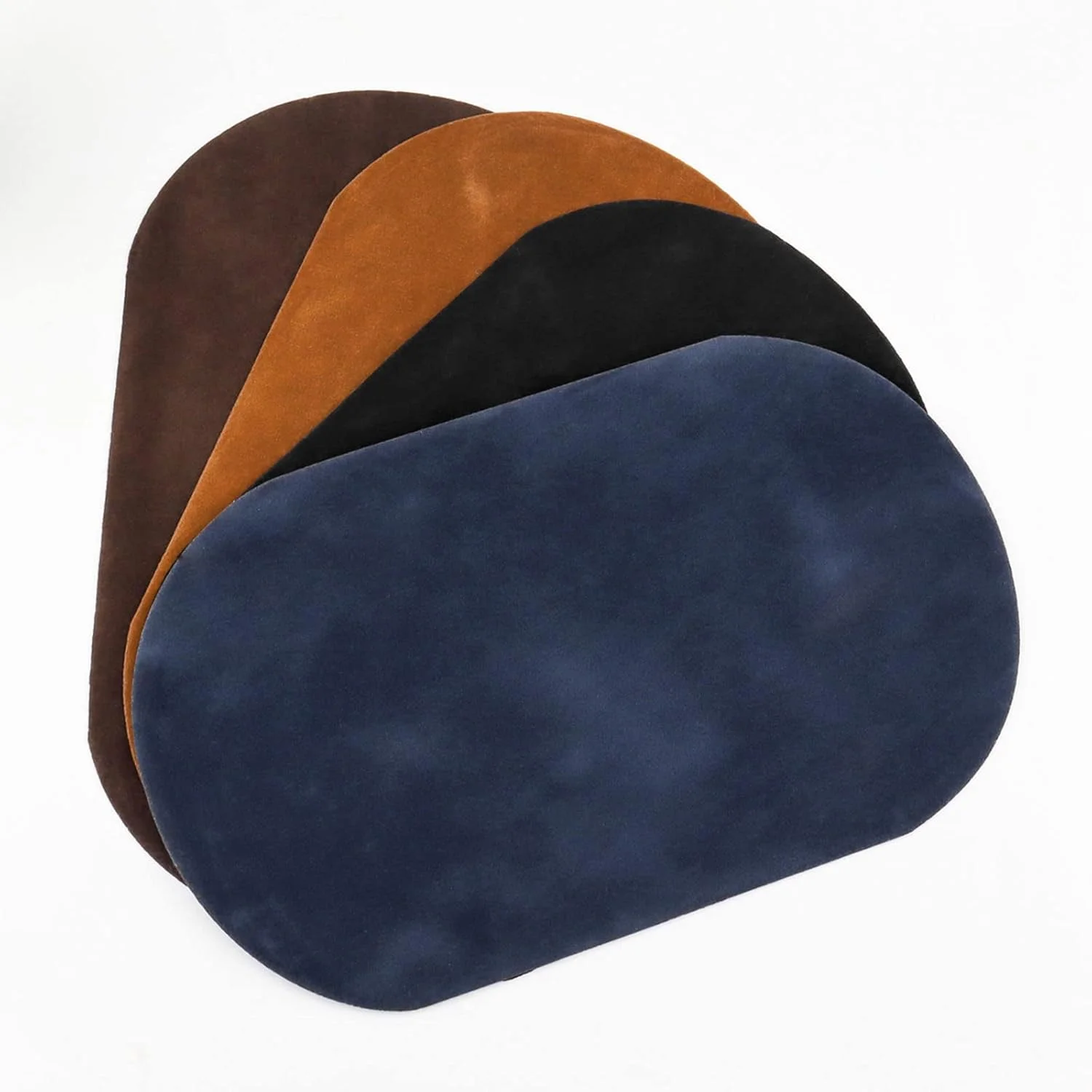 وصله های تعمیراتی Beaulegan - 4 عدد وصله مخملی اتویی برای آرنج و زانو، سرمه ای