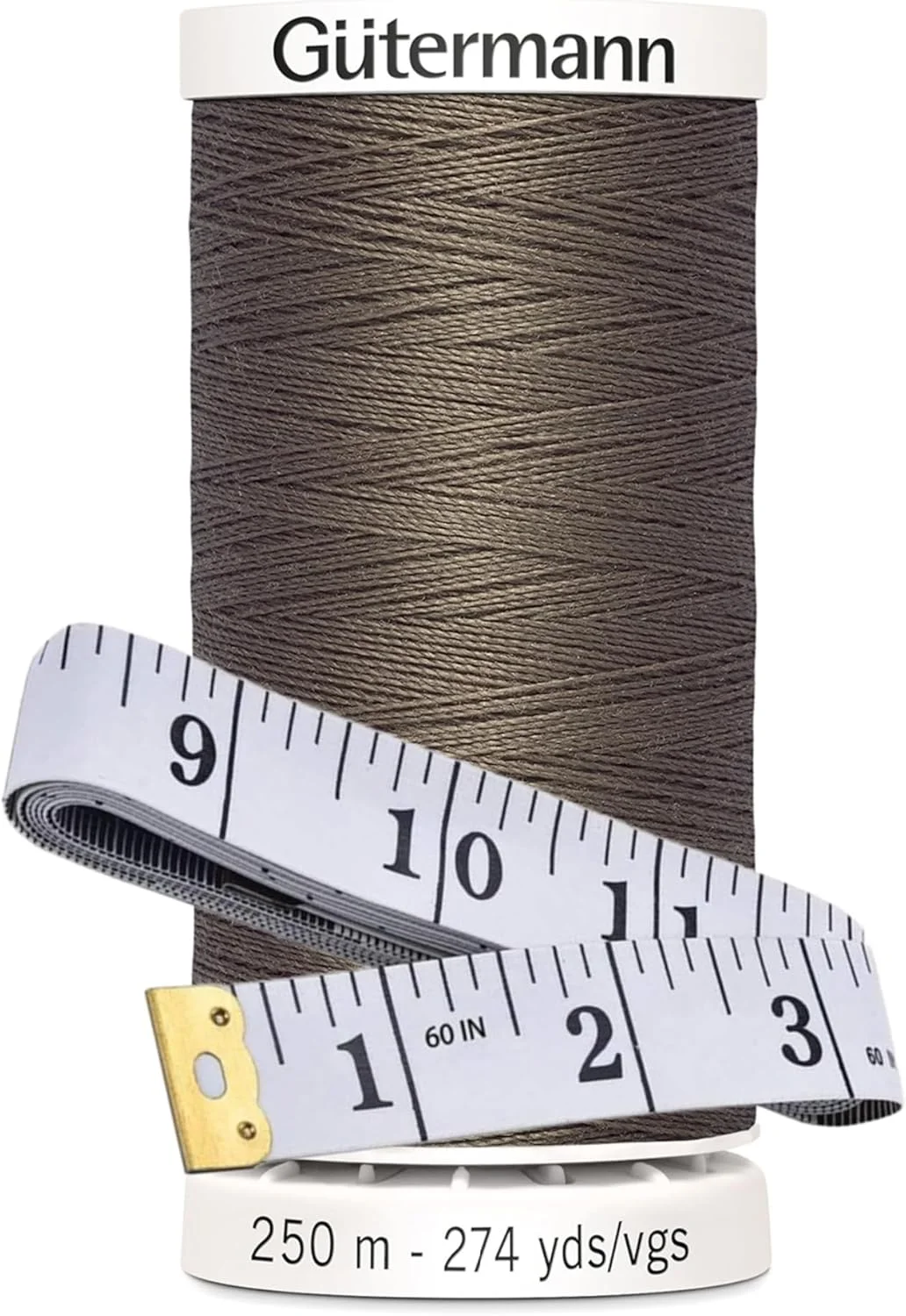 بسته نخ خیاطی همه کاره گوترمن Bella's Crafts (250 متر) به همراه متر خیاطی نرم (525 - گاباردین)