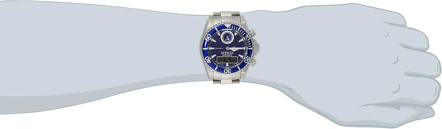 ساعت مچی مردانه اینویکتا مدل 12469 Pro Diver با نمایشگر آنالوگ-دیجیتال، موتور کوارتز سوئیسی و بند نقرهای ساعت مچی مردانه اینویکتا مدل 12469 Pro Diver با نمایشگر آنالوگ-دیجیتال، موتور کوارتز سوئیسی و بند نقرهای