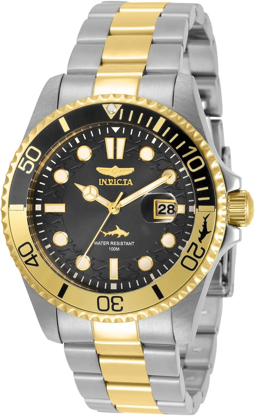 ساعت مچی مردانه اینویکتا مدل Pro Diver 30944، کوارتز، دو رنگ طلایی، غواصی، موتور کوارتز