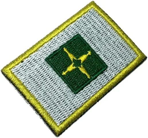 تکه دوزی گلدوزی شده پرچم کشور برزیل منطقه فدرال BE0154T11 برای لباس فرم، کیمونو، جلیقه موتورسیکلت، اتو یا دوخت