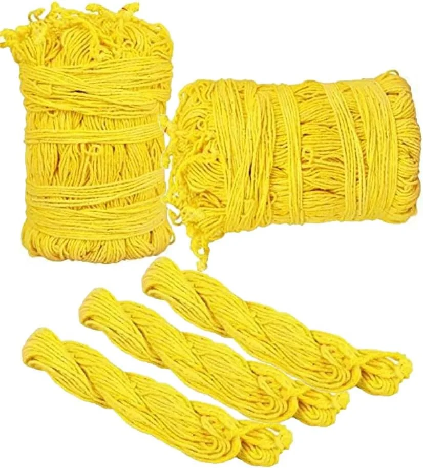 آواد جانئو جانوی، نخ مقدس - افزایش خلوص و ایجاد سعادت الهی، پنبه زرد بسته 42 عددی - از سرزمین مقدس آیودیا. هالدی پیلا نخ پنبه ای بلند جانو/جانو/نخ مقدس/یاگنوپاویت داگا