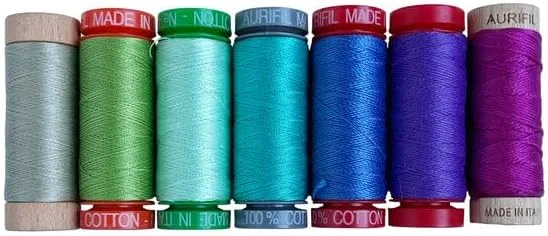 مجموعه نخ های خنک Aurifilosophy از Aurifil، ایده آل برای خیاطی، تکه دوزی، گلدوزی