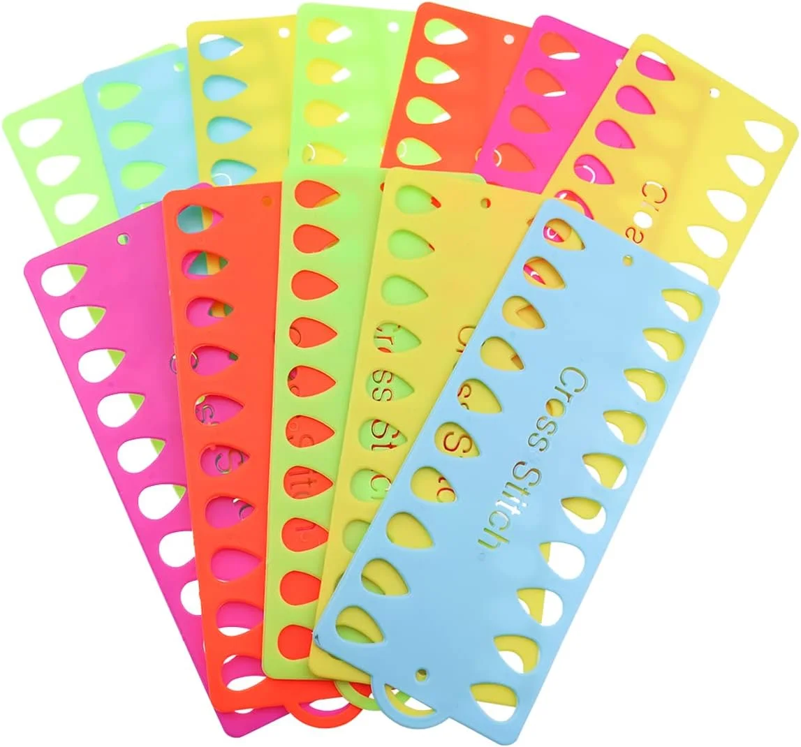 بسته 12 عددی ارگانایزر نخ گلدوزی Auswalar، لوازم جانبی گلدوزی، ابزار نگهدارنده نخ سوزن دوزی، 20 موقعیت، ابزار خیاطی برای نخ، کاردستی، ذخیره سازی خیاطی DIY (چند رنگ)