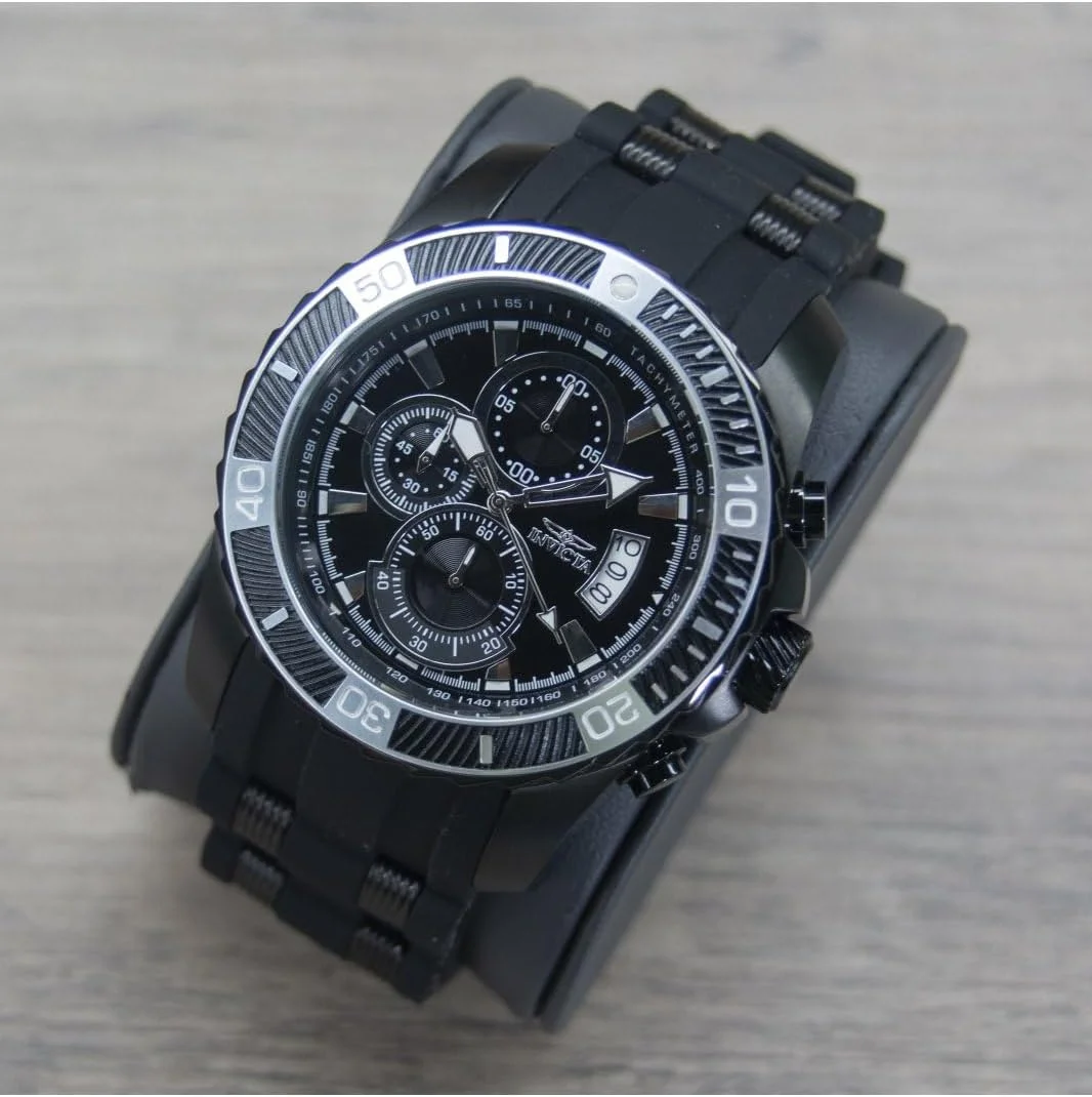 ساعت مچی مردانه اینویکتا Pro Diver 45 میلیمتری استیل ضد زنگ، سیلیکونی کوارتز، مشکی (مدل: 22433) ساعت مچی مردانه اینویکتا Pro Diver 45 میلیمتری استیل ضد زنگ، سیلیکونی کوارتز، مشکی (مدل: 22433)