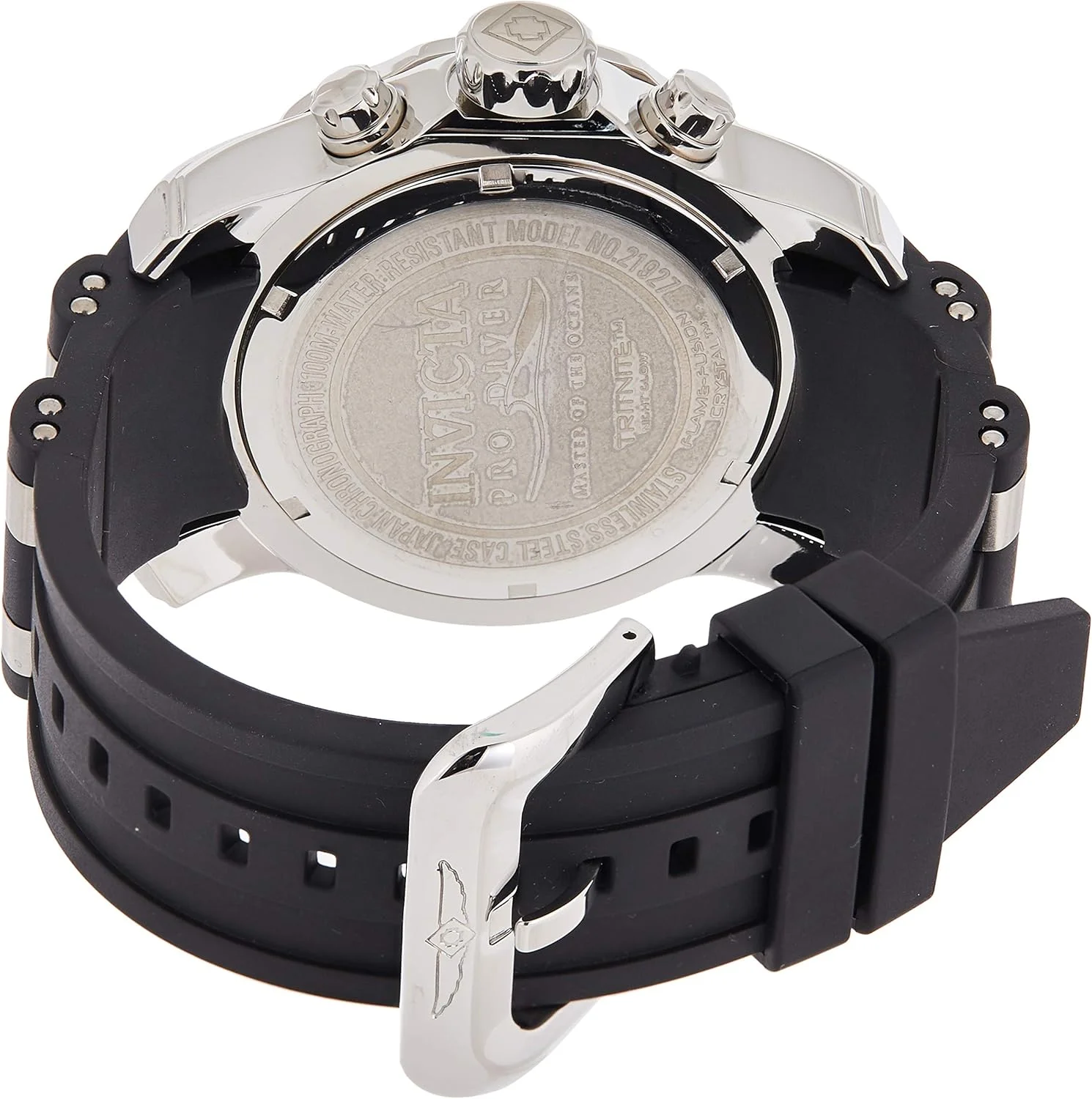 ساعت مچی مردانه اینویکتا مدل 21927 با صفحه مشکی و بند سیلیکونی