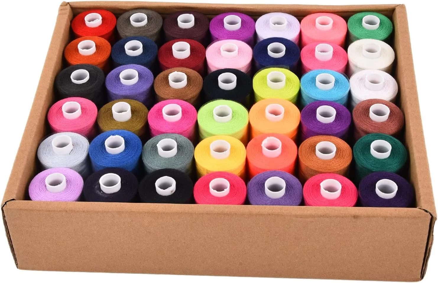 مجموعه نخ خیاطی، 42 رنگ نخ خیاطی مقاوم در برابر سایش، بادوام و قوی برای خیاطی خانگی