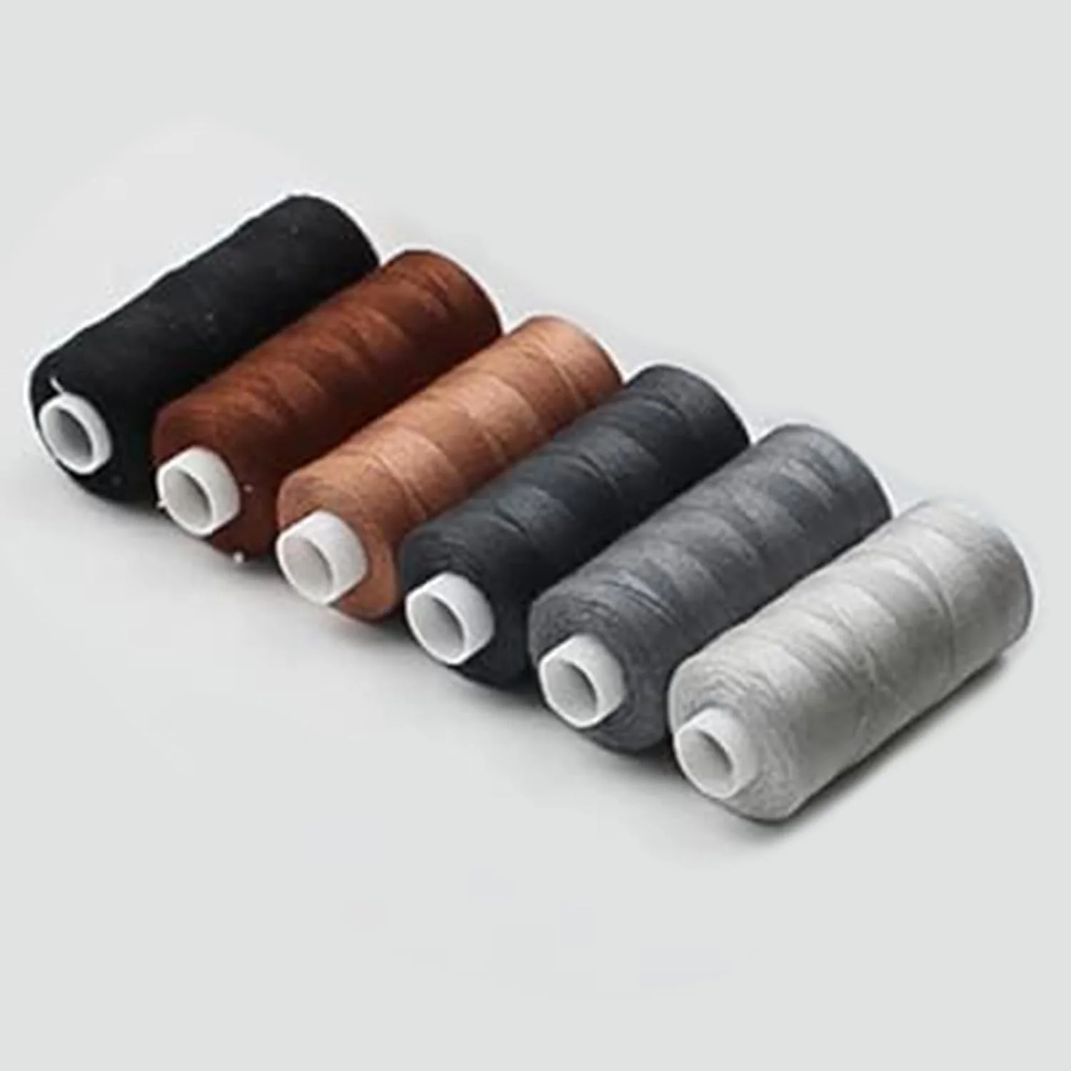 مجموعه نخ خیاطی، مجموعه نخ چرخ خیاطی 6 رنگ 400 یارد در هر قرقره، مجموعه نخ پنبه ای، نخ پلی استر، کیت خیاطی برای چرخ خیاطی، خیاطی دستی، لوازم خیاطی خانگی