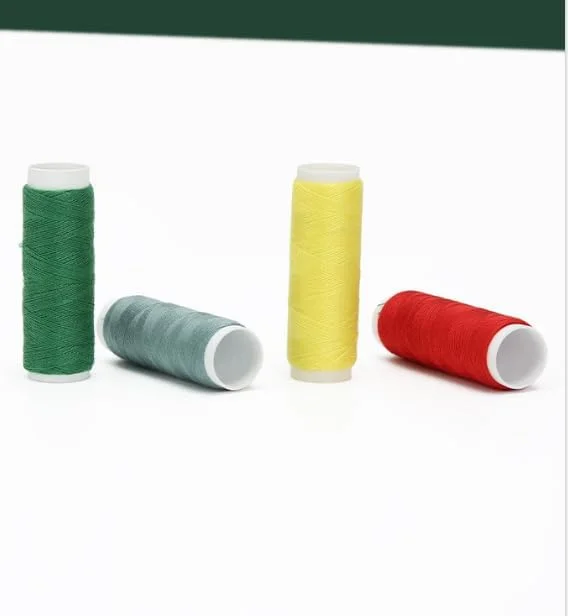 نخ خیاطی ASEANAO، 10 عدد نخ قرقره ای برای گلدوزی و چرخ خیاطی، نخ گلدوزی DIY، نخ خیاطی 50 یارد (رنگی)