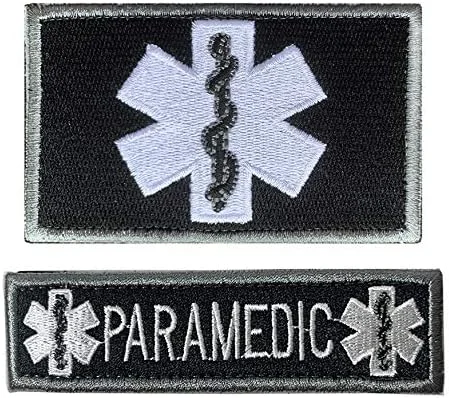 آنتریكس 2 عدد پچ تاکتیکی پزشکی EMT EMS و امدادگران، نشان نظامی برای کوله پشتی، ژاکت، لباس، پزشکان رزمی، پرستاران، کادر پزشکی (EMT امدادگران)