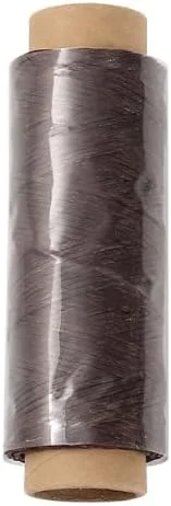 نخ موم زده تخت ASEANAO برای دوخت چرم 150D، نخ پلی استر برای صحافی و صنایع دستی چرمی (قهوه ای)