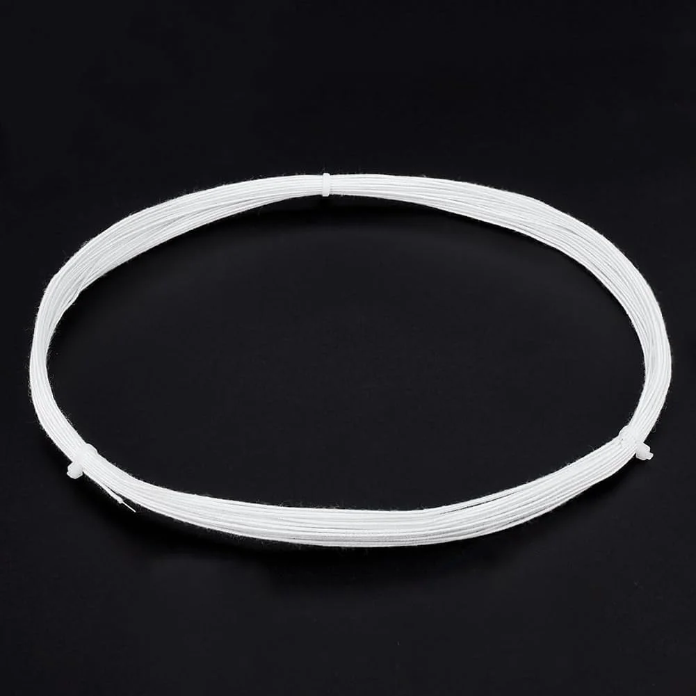 نخ خیاطی نخی Aoktorkit 1 میلی متری 20 یاردی، نخ روکش دار نخی با سیم داخلی، نخ ساخت روکش دار نخی برای خیاطی، سفید