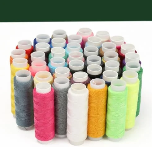 نخ خیاطی ASEANAO، قرقره نخ دوخت دستی چند رنگ گرادیان برای لحاف دوزی، گلدوزی، قرقره نخ لوازم جانبی لباس DIY (زرد فلورسنت)