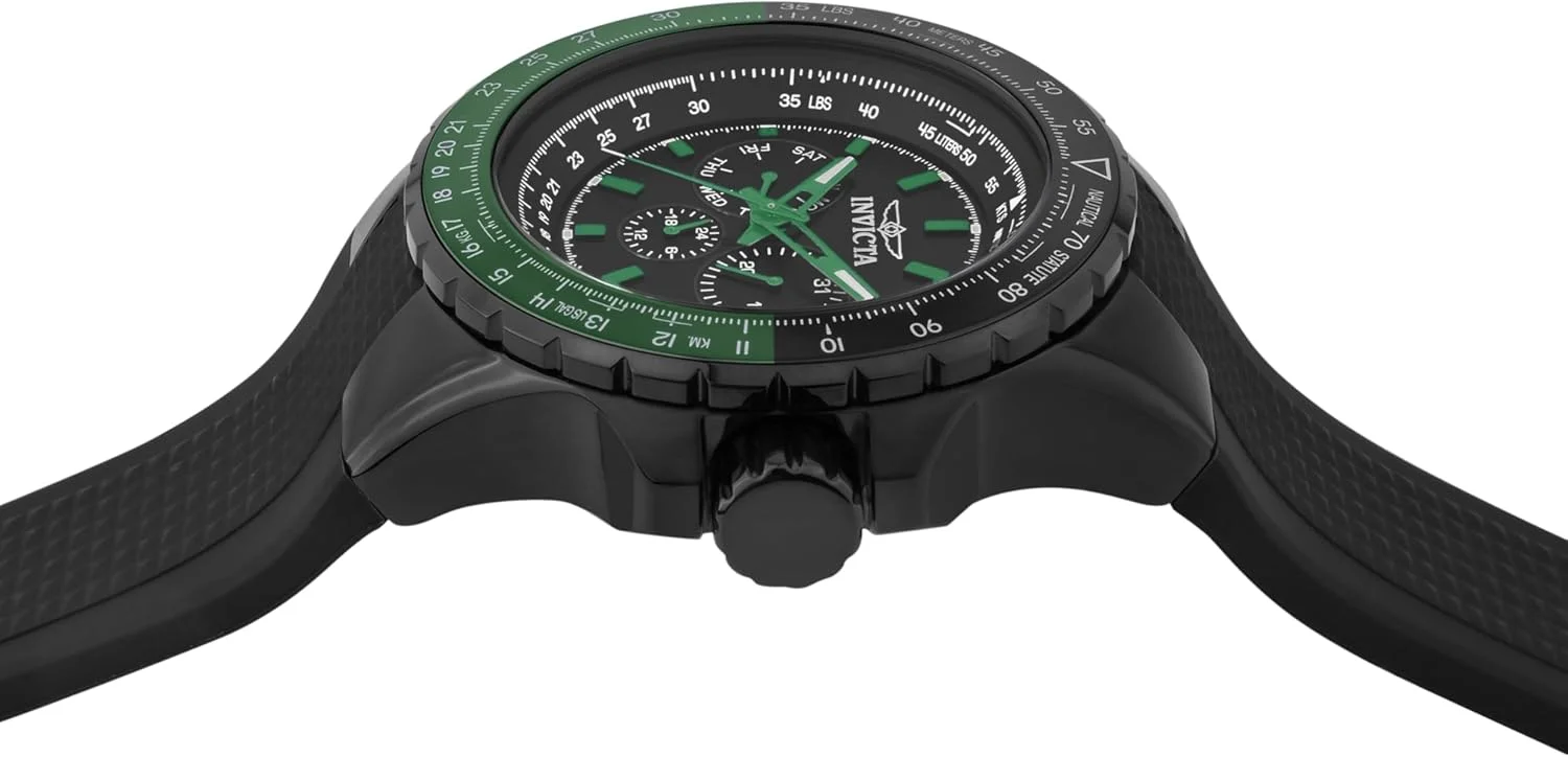 ساعت مچی مردانه اینویکتا Aviator 39308 کوارتز، مشکی ساعت مچی مردانه اینویکتا Aviator 39308 کوارتز، مشکی