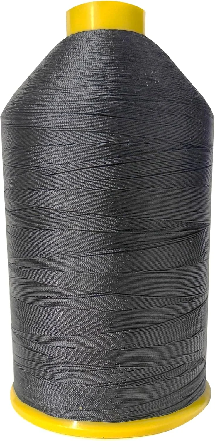 نخ نایلونی صنعتی آمَن Strongbond 40 / V69 بافته شده TEX 70 3500 متری - نخ خیاطی سنگین برای چرم، روکش و کیف - 3827 یارد، مشکی - 4206177F2DL