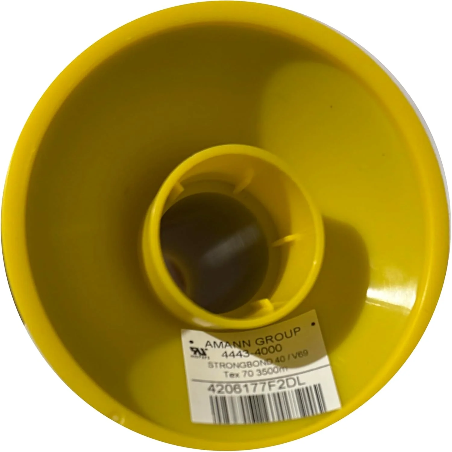 نخ نایلونی صنعتی آمَن Strongbond 40 / V69 بافته شده TEX 70 3500 متری - نخ خیاطی سنگین برای چرم، روکش و کیف - 3827 یارد، مشکی - 4206177F2DL