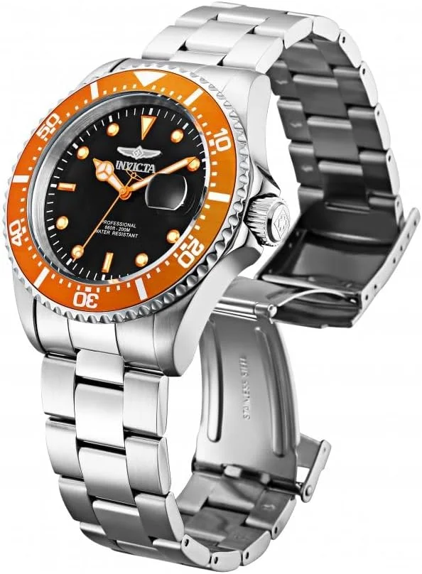 ساعت مچی مردانه اینویکتا Pro Diver با قطر 43 میلیمتر، استیل ضد زنگ طلایی، کوارتز، مدلهای 22022، 22065 و 22061 ساعت مچی مردانه اینویکتا Pro Diver با قطر 43 میلیمتر، استیل ضد زنگ طلایی، کوارتز، مدلهای 22022، 22065 و 22061