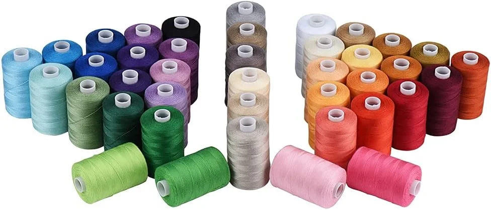 ست نخ خیاطی ALQYQGSewing با 40 رنگ، 40S/2 برای چرخ خیاطی، لحاف دوزی، خیاطی دستی ست نخ خیاطی ALQYQGSewing با 40 رنگ، 40S/2 برای چرخ خیاطی، لحاف دوزی، خیاطی دستی