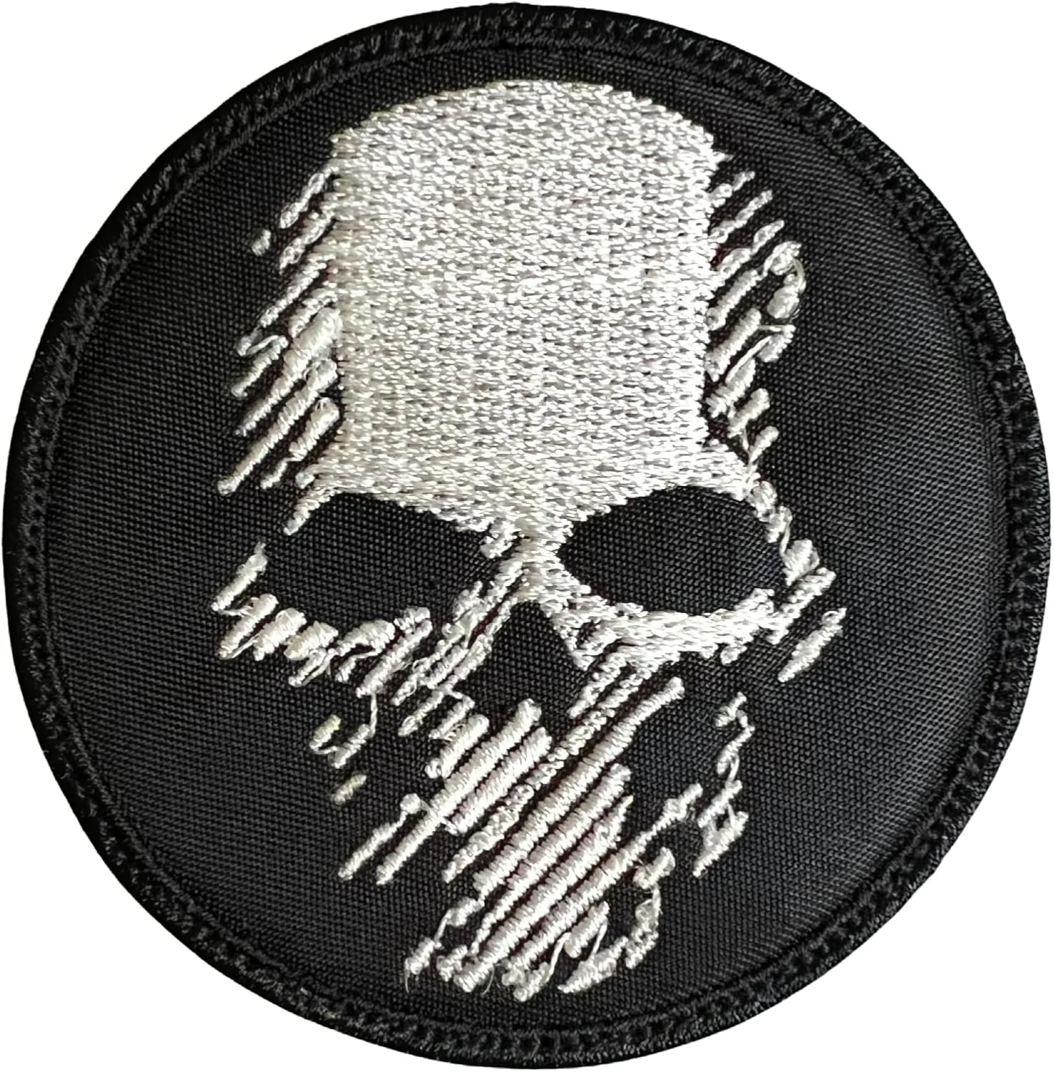 پچ گلدوزی شده طرح لوگوی جمجمه شبح Recon Wildlands - نظامی تاکتیکی خنده دار با پشت چسبی