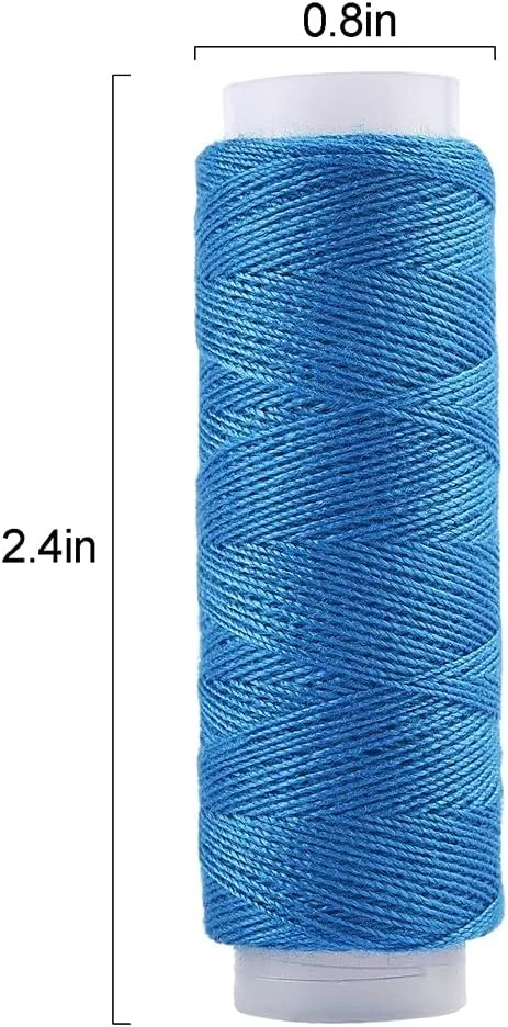 نخ خیاطی پلی استر ALQYQG39 رنگی، قرقره نخ برای ماشین و گلدوزی دستی، هر قرقره بادوام برای کیت خیاطی خانگی