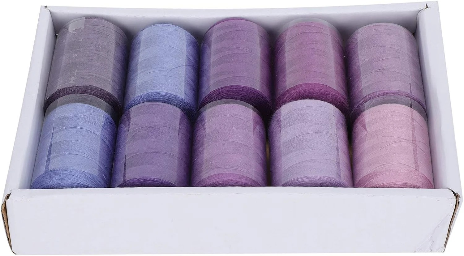 نخ خیاطی، 10 رول لوازم خیاطی مجموعه نخ خیاطی سبک وزن خانگی، لوازم جانبی DIY برای گلدوزی لباس (بنفش)