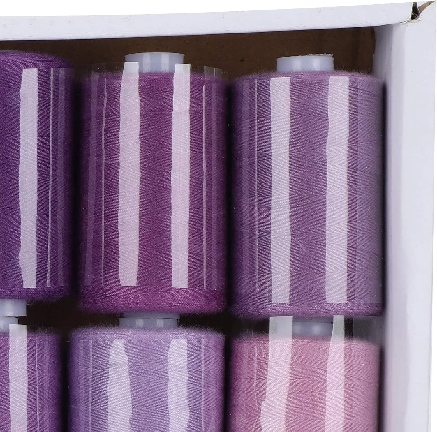 نخ خیاطی، 10 رول لوازم خیاطی مجموعه نخ خیاطی سبک وزن خانگی، لوازم جانبی DIY برای گلدوزی لباس (بنفش)