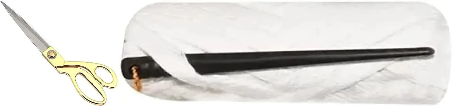 شلوار پیژامه نخی عباسعلی، بند نافی با نخ و بند کشی، سایز متوسط، سفید (نارا سالی) به همراه قیچی خیاطی 10 اینچی