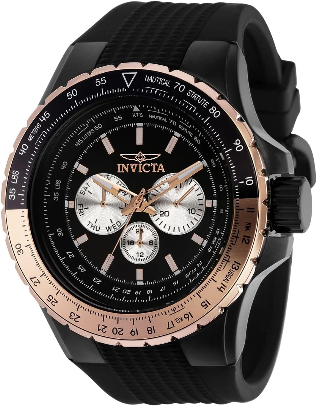 ساعت مچی مردانه اینویکتا Aviator 37032 کوارتز، مشکی