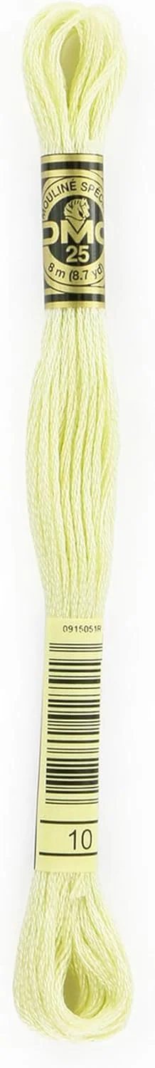 نخ گلدوزی 6 رشته ای 8 متری - سبز بسیار روشن و ملایم - 117-10 - بسته 3 تایی