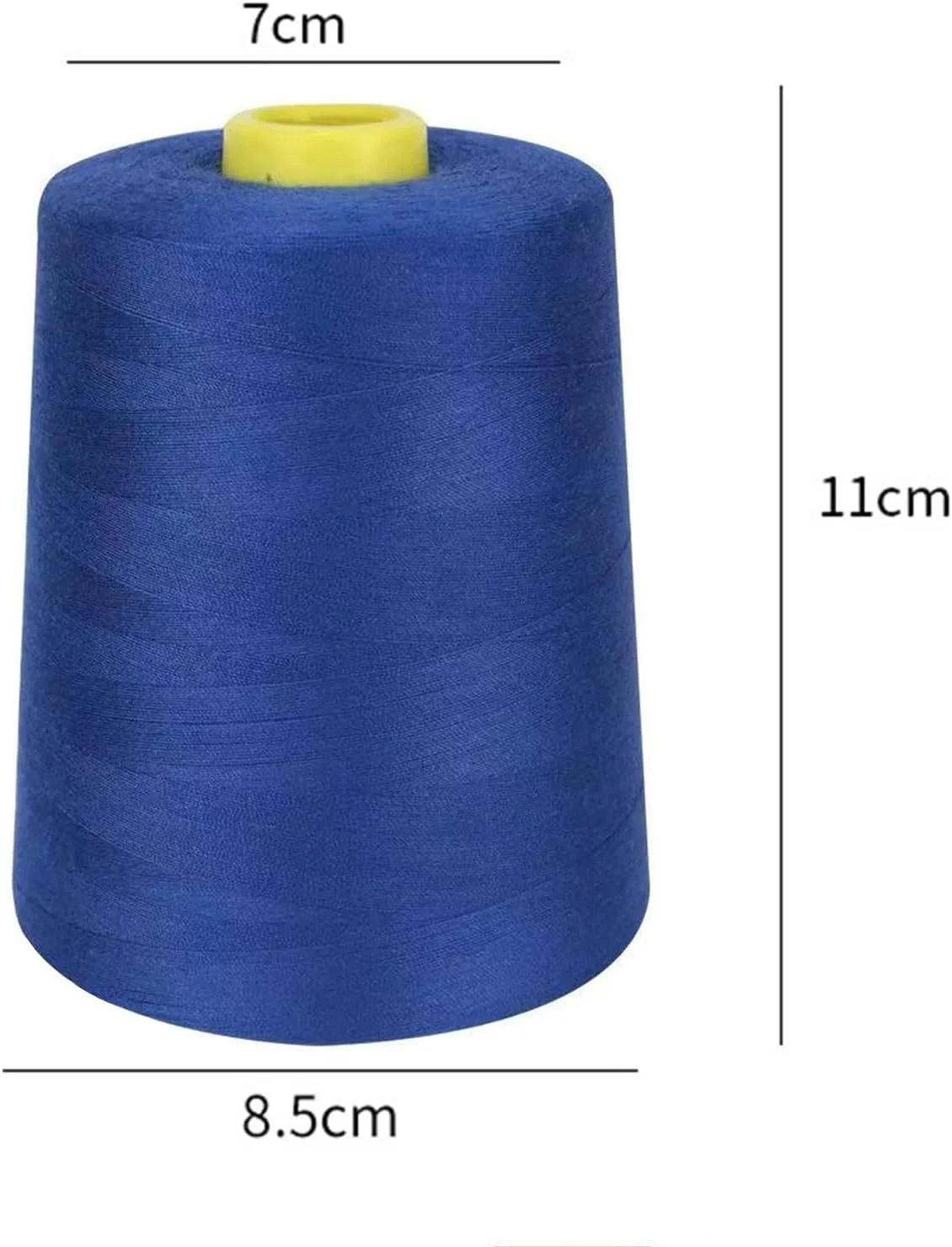 نخ خیاطی پلی استر 8000 یاردی، نخ های آبی رویال برای همه منظوره، چرخ خیاطی و دست دوزی، گلدوزی، لحاف دوزی