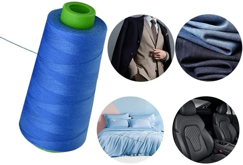 نخ خیاطی پلی استر 3000 یاردی، نخ قرمز برای گلدوزی/مناسب برای تمام مصارف خیاطی دستی و ماشینی