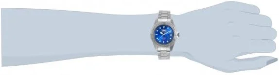 ساعت مچی مردانه اینویکتا Pro Diver کوارتز با بند استیل ضد زنگ، نقره ای، 29938