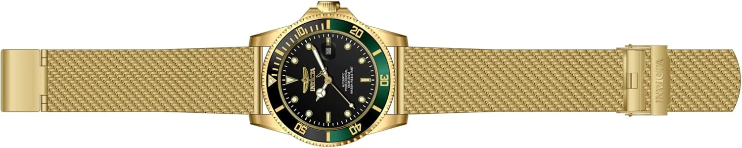 ساعت مچی مردانه اینویکتا Pro Diver با قطر 47 میلیمتر، استیل ضد زنگ، طلایی، صفحه مشکی، موتور مکانیکی 8215 ساعت مچی مردانه اینویکتا Pro Diver با قطر 47 میلیمتر، استیل ضد زنگ، طلایی، صفحه مشکی، موتور مکانیکی 8215